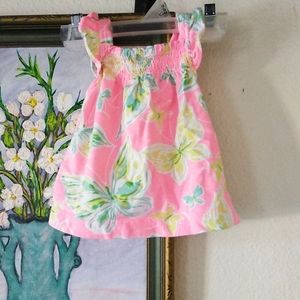 Hot pink butterfly top